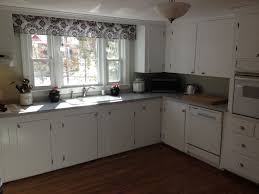 1950s kitchen facelift: white cabinets