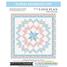 A mixture of green and orange shades make up this ornate design, the perfect design for your next diy design. Floral Kaleidoscope Quilt Pattern Free Pdf By Elise Lea Fat Quarter Shop