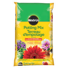 I just bought miracle gro garden soil with some bags of compost to prepare an iris garden. Miracle Gro Enriched Potting Soil 28 3l London Drugs