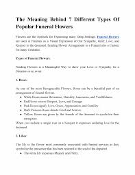 Sending flowers is a gesture of love and thoughtfulness. The Meaning Behind 7 Different Types Of Popular Funeral Flowers Video Funeral Flowers Funeral Flower Arrangements
