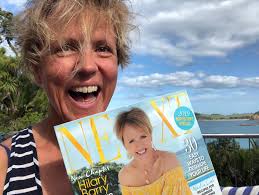 My girlfriend bought a magazine for some beach reading and then made me  pose for a real me vs tv me photo. She says she prefers the real me. Mind  you, she