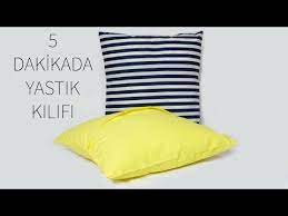 5 dakikada yastik kilifi nasil yapilir dugme fermuara gerek yok kendin yap diy youtube yastik kilifi yastiklar kirlent