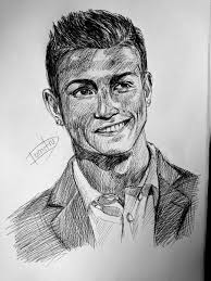 Cristiano Ronaldo 7 In Portrait Draw In 2020 Portrait Drawing Art Drawings Simple Art Drawings