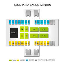 grand casino coushatta pavilion seating chart version 2019