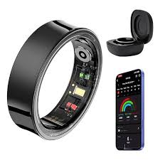 Elegant Gold Smart Health and Fitness Ring for Men and Women