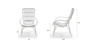 Inspired By Rattan Furniture Popular In The 50s And 60s This Modernized Chair Is Handcrafted Us Lounge Chair Outdoor White Lounge Chair Used Outdoor Furniture