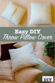 Description add a luxurious and lovely touch to your bedding with this calista pillow sham from collections etc. How To Make A Throw Pillow Cover 5 Simple Steps Single Girl S Diy