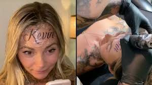 Image result for quirky pylon forehead tattoo