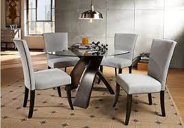 Del Mar 5 Pc Dining Room Round Dining Room Sets Round Dining Room Dining Room Table Set