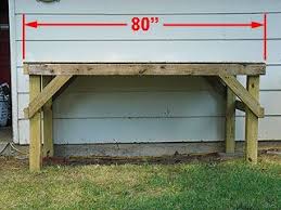 Building An Outdoor Workbench Or Work Table With 4x4 Legs And Angle Braces Workbench Craft Table Diy Outdoor