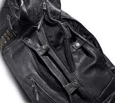 Men S Passing Link Triple Vent Leather Jacket 98074 14vm Harley Davidson Indonesia In 2021 Leather Jacket Jackets Leather Motorcycle Jacket