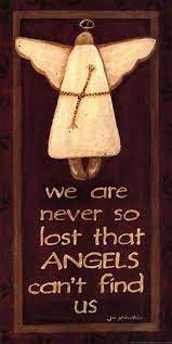 We Are Never So Lost Art Print By Jo Moulton Small Paper Size 8 X 16 Angel Angel Quotes I Believe In Angels