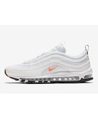 Nike Air Max 97 White Trendy Cone Orange Trainers Bq4567 100 Nike Air Max Nike Air Max 97 Orange Trainers