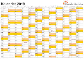 Holen sie sich die neue version von microsoft excel. Excel Kalender 2019 Kostenlos