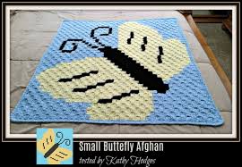 Small Butterfly Afghan C2c Graph Written Word Chart