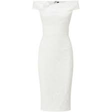 Roland Mouret Monamy Dress 2 295 Liked On Polyvore Featuring Dresses Midi Whit Off Shoulder Cocktail Dress Little Black Cocktail Dress White Dress Party