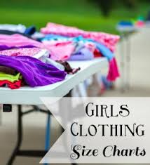 girls clothing size charts size 4 16 happy little homemaker