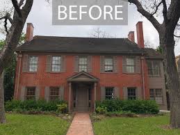 Before and after pics of of painted brick himes. Should You Paint Your Brick House Pros Cons