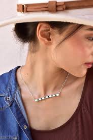 Handmade Paloma Turquoise Sterling Silver Cluster Necklace with 18 inch  Adjustable Chain