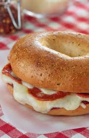 Thomas Pepperoni Pizza Bagel Recipes Pizza Bagels Bagel Recipe