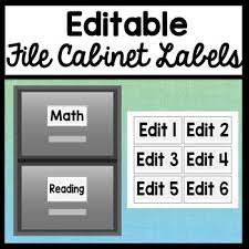 Free printable filing cabinet labels. Editable File Cabinet Labels 3 Sizes Easy Editable Pages Tpt