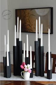 Diy candleholder rustic taper candle holder. Wooden Taper Candleholders Created By V