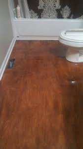 My Bathroom Floor Sand And Stained Plywood Sub Floor Waterproof Laminate Flooring Inexpensive Flooring Rustic Flooring