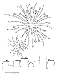 New Year New Year S Fireworks Coloring Page Firework Colors Coloring Pages Fireworks