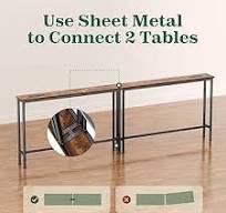 Amazon.com: SUPERJARE 78.8 inch Narrow Console Table with ...