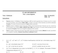Iit Jam Mathematics Solved Paper With Solution Pdf Free Download Edugorilla Study Material