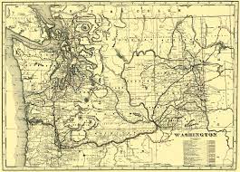Washington State Railroad Map Historic Map Of Washington Railroads - 1892 - Maps Of The Past