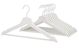 Free shipping on many items | browse your favorite brands | affordable prices. Ikea Bumerang 702 385 41 Wooden Clothes Hangers Pack Of 8 White Home Kitchen Hangers Cate Org