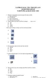 Maybe you would like to learn more about one of these? Latihan Soal Tik Ukk Kelas 8 Semester Genap Tahun Pelajaran 2010 2011