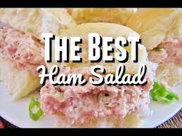 The Best Ham Salad Recipe Only Requires A Food Processor Mayonnaise Celery Onion And Perfectly Combined Seasonings Ham Salad Ham Salad Recipes Homemade Ham