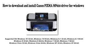 Searchprinter.com can be a web site to download printer drivers from various the driver is compatible with microsoft windows and mac. How To Download And Install Canon Pixma Mp620 Driver Windows 10 8 1 8 7 Vista Xp Youtube