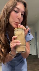 Morning coffee and fit check ✨ #coffee #icedcoffee #dress #morning #ootd  #fitcheck