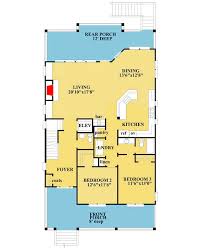 We created this collection of house plans suitable for narrow lots to answer the growing need as people move to areas where land is scarce. Plan 15035nc Narrow Lot Beach House Plan Beach House Floor Plans Narrow Lot House Plans Beach House Plan