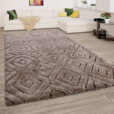 Wohnzimmer blau schon wohnzimmer blaue couch makellos. Hochflor Teppich Wohnzimmer Shaggy 3d Effekt Weich Rauten Muster Modern Beige Kaufen Bei Diva Teppich Center