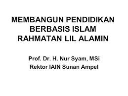 Sehingga dalam ajaran filsafat sunda, ada sebuah pepatah yang memerintahkan untuk silih asah, silih asih, silih asuh (saling mencerdaskan. Membangun Pendidikan Berbasis Islam Rahmatan Lil Alamin Ppt Download