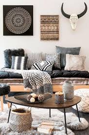 Skull Styling Bohemian Style Living Room Home Decor Bohemian Living Room