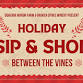 Holiday Sip & Shop "Between The Vines" event in Chesapeake City, MD