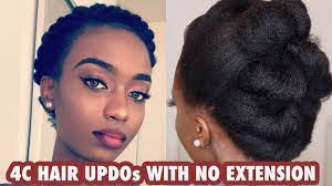 All you need to do is to pull your stretched natural hair into a bun, loosely twist small sections of your hair, and tuck them in the middle with bobby pins. 5 Elegant Simple Natural 4c Hairstyles With No Extensions 2020 Youtube