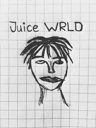 Boring Drawing Of Juice Wrld Male Sketch Drawings Male