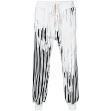 Black And White Striped Pants Mens Haider Ackermann Striped Trousers 1 145 Liked On Polyvore Featuring Men S Fashion Men S Clothing Men White Pants Men Cotton Pants Men Mens Pants Casual