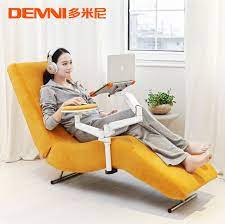 The leather curved chaise lounge, a sturdy foam lounging chair sits fairly low to the floor, is durable, comfortable and firm; Domini Free Shipping Wholesale Ergonomic Computer Lounge Chair Reclining Computer Chair 6 In 1 Co Movel Para Computador Sofas E Poltronas Cadeira De Escritorio