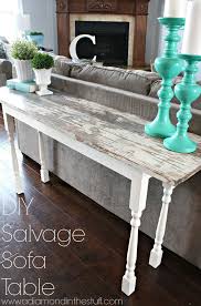 36 Creative Reused Spindle Ideas That Are Cheap And Stylish Sofa Table Decor Diy Sofa Table Wood Sofa Table