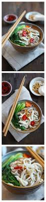 Ladle into bowls and sprinkle with bean sprouts and basil. Chinese Chicken Noodle Soup Quick And Easy Recipe Rasa Malaysia
