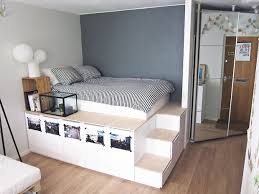 Queen bed frame with storage underneath. Diy Storage Bed Projects The Budget Decorator