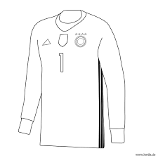Fussballtrikot zum anmalen wilde kerle. Das Torwart Trikot Der Dfb Mannschaft Mit Diesem Ausmalbild Konnen Die Kinder Von Heute Zum Des Ausmalbilder Fussball Malvorlagen Fur Kinder Malvorlagen