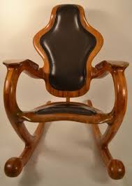 Organic Modern Rocking Chair Signed Sterling Johnson King Modern Rocking Chair Rocking Chair Rocking Chair Plans
